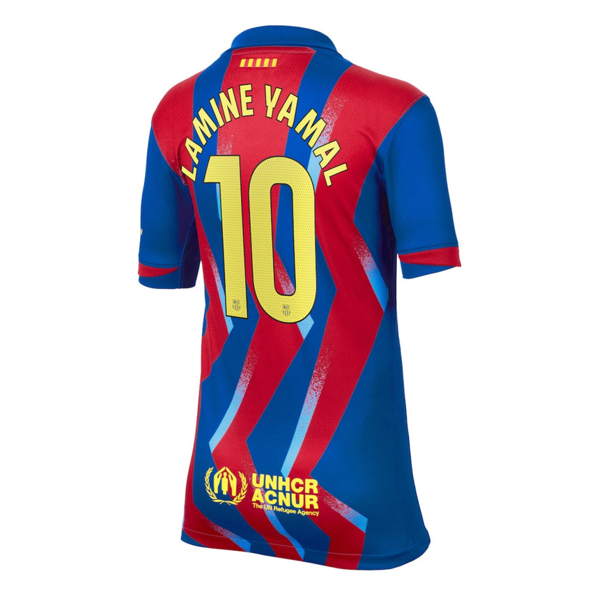Nike Kids FC Barcelona 2025/26 Fourth Jersey w/ Lamine Yamal #10 Printing Back