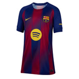 Nike Kids FC Barcelona 2025/26 Home Jersey Royal Blue/Red Front