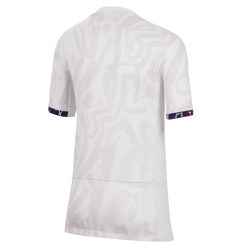 Nike Kids France 2023/24 Away Jersey White/Venice Back