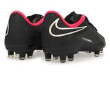 Nike Kids Hypervenom Phelon FG Black/Hyper Punch Heel