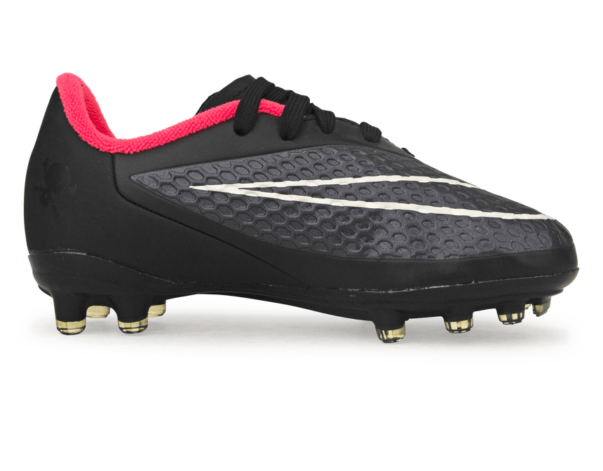 Nike Kids Hypervenom Phelon FG Black/Hyper Punch Side