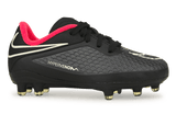 Nike Kids Hypervenom Phelon FG Black/Hyper Punch