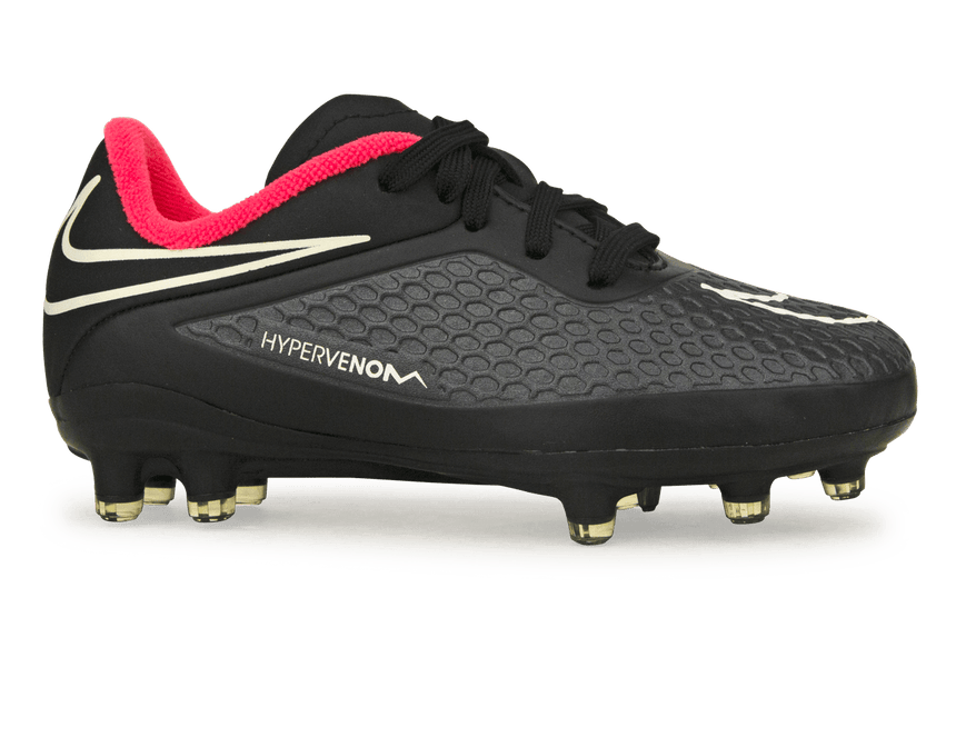 Nike Kids Hypervenom Phelon FG Black/Hyper Punch