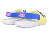 Nike Kids Kawa Slide SE (TD) White/Soft Yellow Heel