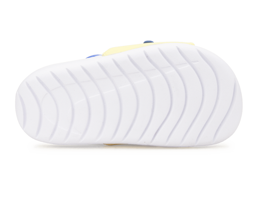 Nike Kids Kawa Slide SE (TD) White/Soft Yellow Sole