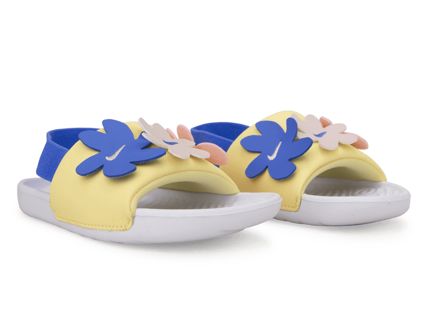 Nike Kids Kawa Slide SE (TD) White/Soft Yellow Together