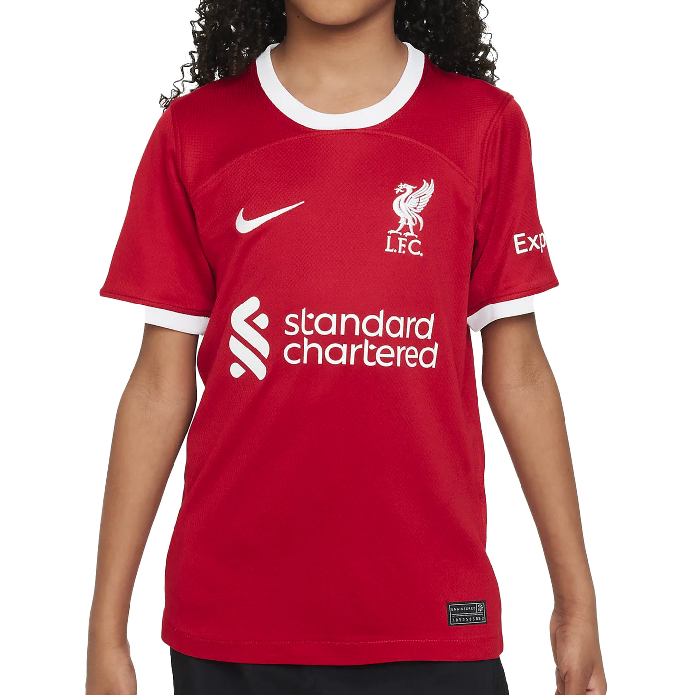 Nike Kids Liverpool 2023/24 Home Jersey Red/White Front
