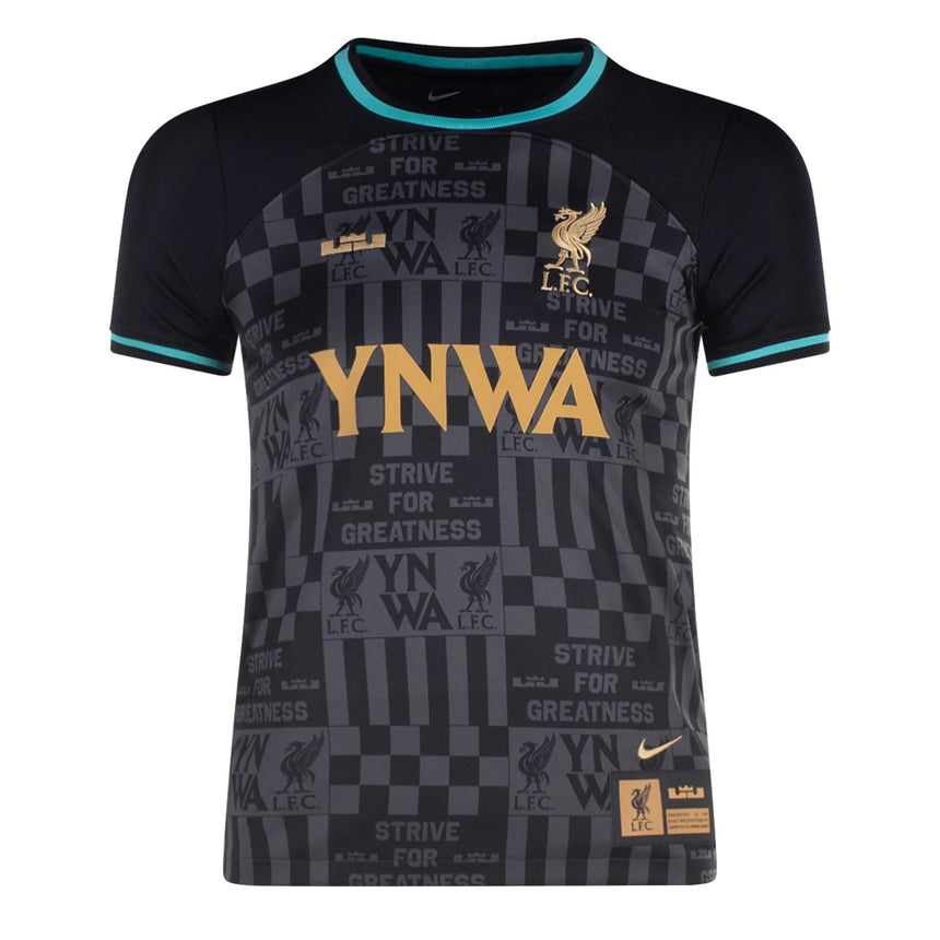 Nike Kid's Liverpool 2023/24 Lebron James Jersey Black Front