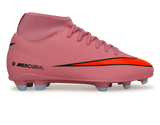 Nike Kids Mercurial Superfly 10 Club FG/MG Magic Flamingo/Black