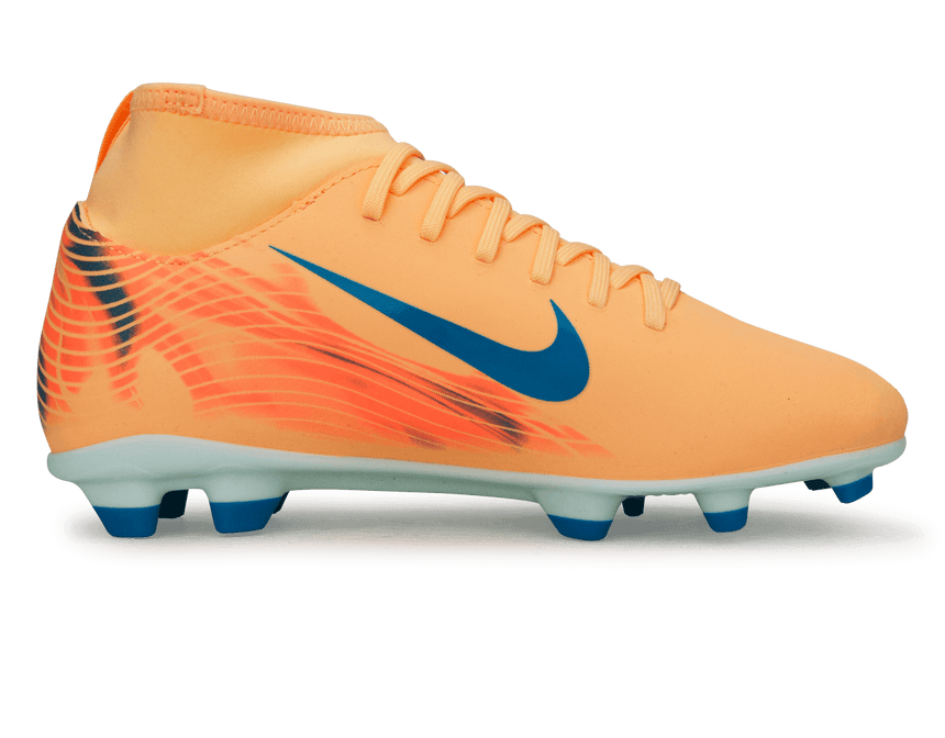 Nike Kids Zoom Mercurial Superfly 10 Club 'Kylian Mbappe' FG/MG Melon Tint/igloo Side