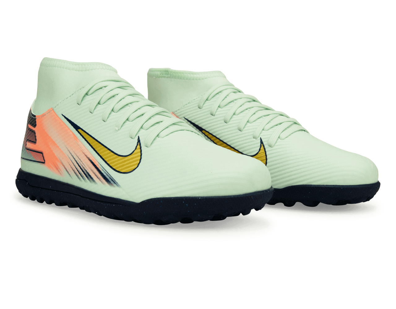 Nike Kids Mercurial Superfly 10 Club MDS 009 TF Barely Green Metallic Azteca Soccer