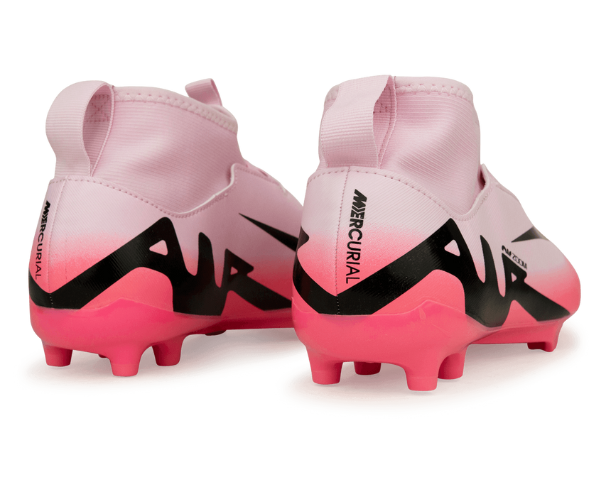 Nike Kids Zoom Mercurial Superfly 9 Academy FG/MG Pink Foam/Black Rear