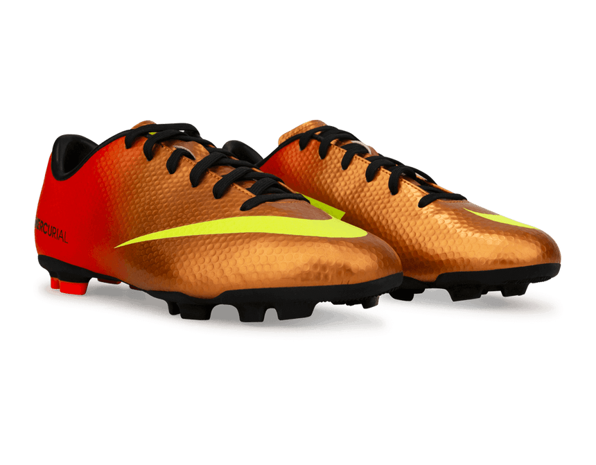 Nike Kids Mercurial Victory IV FG Soccer Cleats Sunset/Total Crimson Together