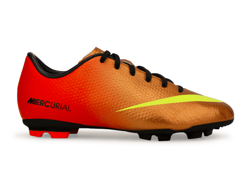 Nike Kids Mercurial Victory IV FG Soccer Cleats Sunset/Total Crimson