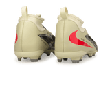 Nike Kids Phantom 6 High Academy FG/MG NU3 Soccer Cleats Burgundy/Fossil/Red Heel