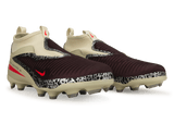 Nike Kids Phantom 6 High Academy FG/MG NU3 Soccer Cleats Burgundy/Fossil/Red Together