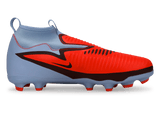Nike Kids Phantom 6 High Academy FG/MG Royal Tint/Bright Crimson Side