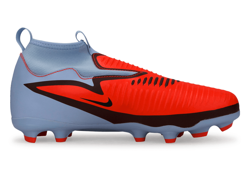 Nike Kids Phantom 6 High Academy FG/MG Royal Tint/Bright Crimson Side