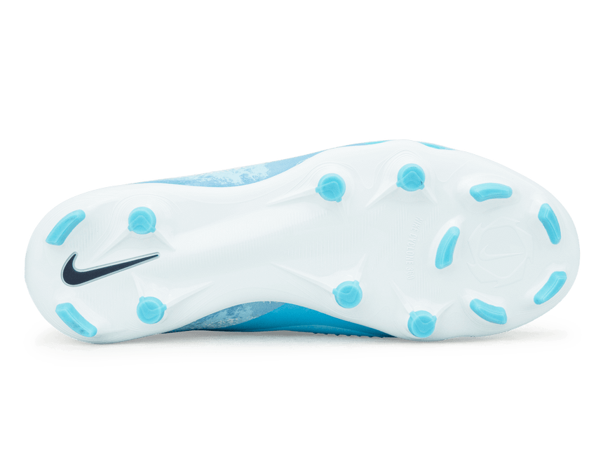 Nike Kids Phantom 6 Low Academy FG/MG Erling Haaland Baltic Blue/Glacier Blue Bottom