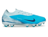 Nike Kids Phantom 6 Low Pro Erling Haaland FG/MG White/Blue