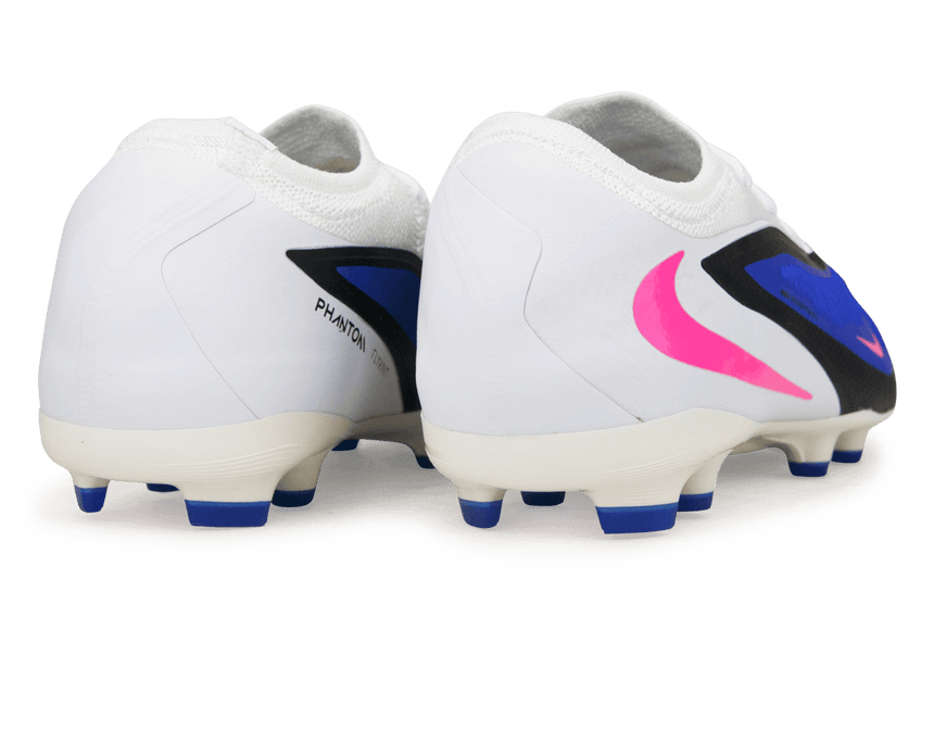 Nike Kids Phantom 6 Low Pro FG/MG Racer Blue/Pink Blast Rear