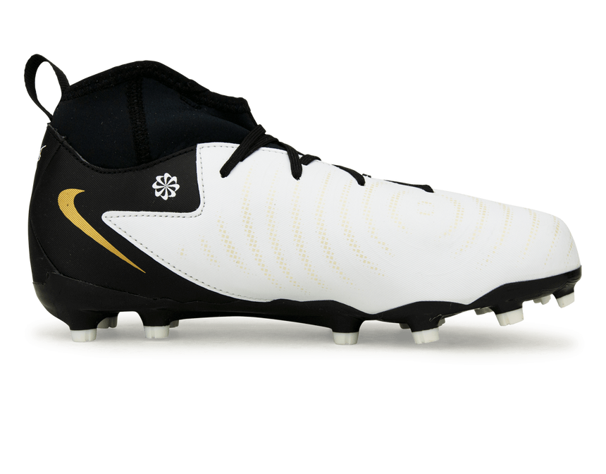 Nike Kids Phantom Luna II Academy FG White/Black/Gold Side