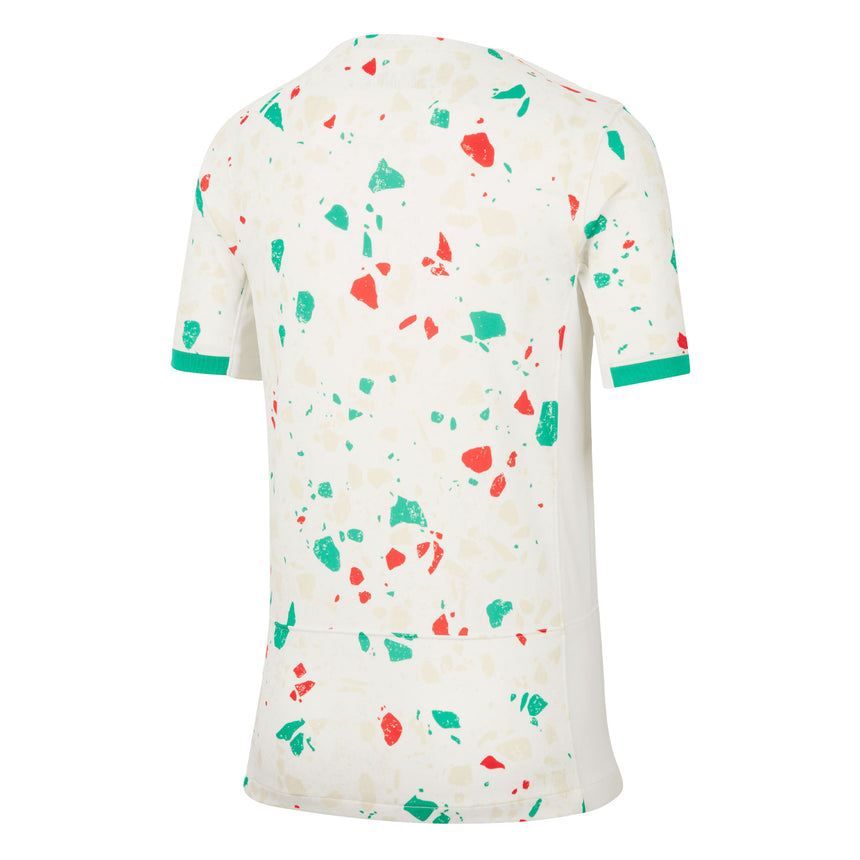 Nike Kids Portugal 2023/24 Away Jersey Sail/Green Back