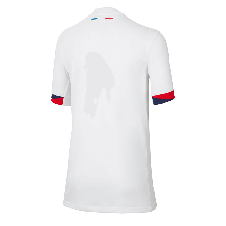 Nike Kids PSG 2024/25 Away Jersey White/Navy Back