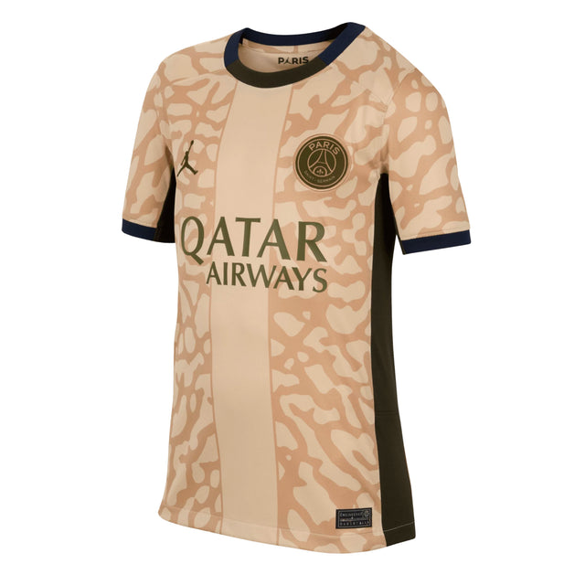 Nike Kids PSG 2024/25 Fourth Jersey Brown/Black Front