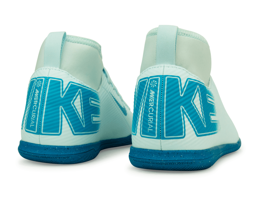 Nike Kids Zoom Mercurial Superfly 10 Club IC Glacier Blue/Blue Orbit Rear