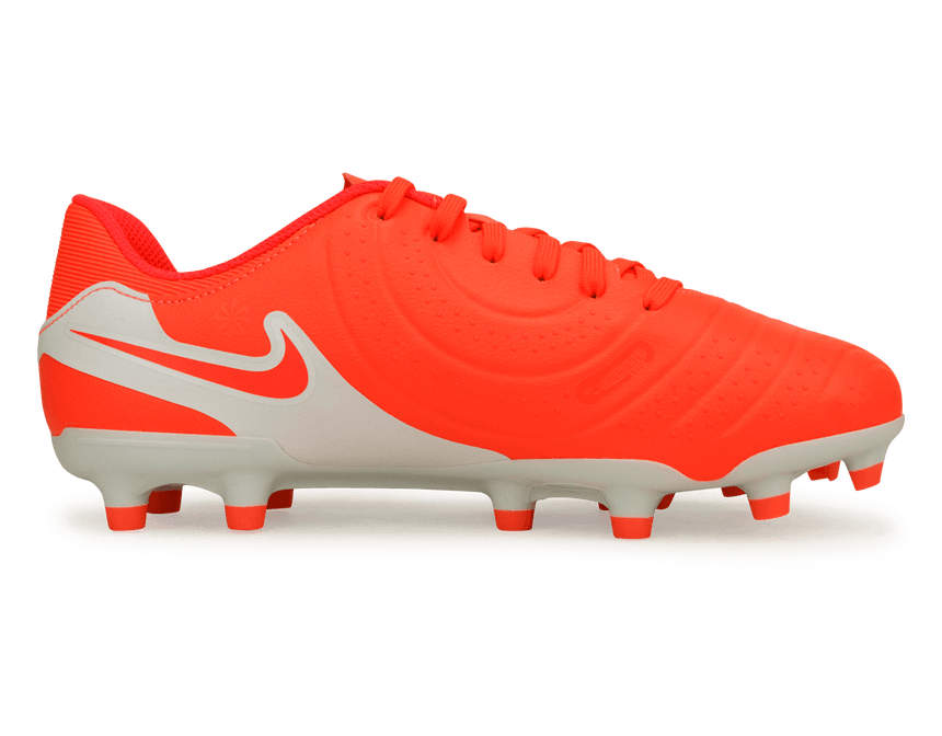 Nike Kids Tiempo Legend 10 Academy FG/MG HotLava/White Side