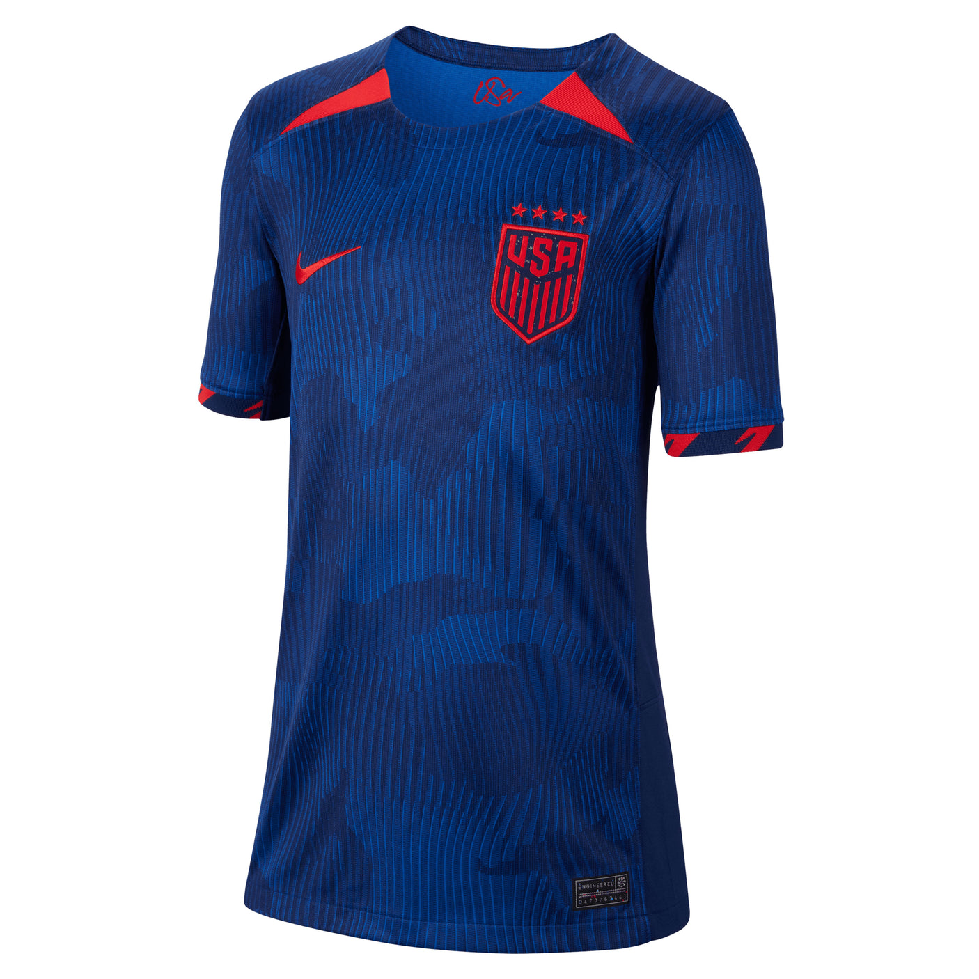 Nike Kids USA 2023/24 Away Jersey Blue/Red Front