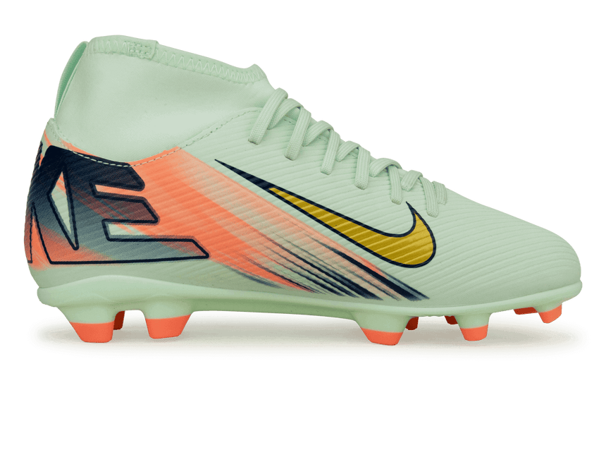 Nike Kids Zoom Mercurial Superfly 10 Club MDS 009 FG/MG Barely Green/Metallic Gold Side