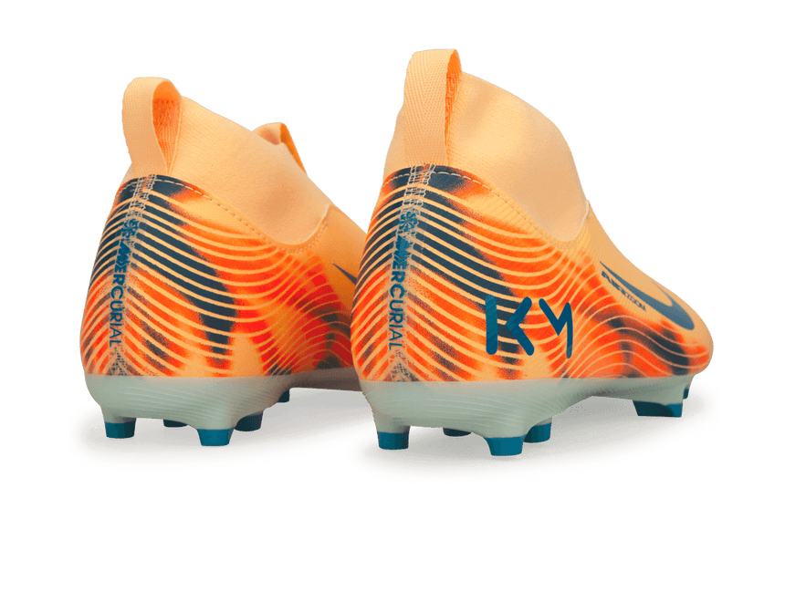 Nike Kids Zoom Mercurial Superfly 10 Academy 'Kylian Mbape' FG Melon Tint/Igloo Rear
