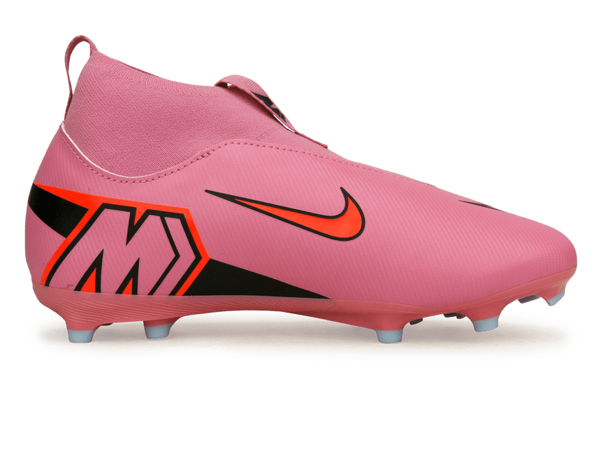 Nike Kids Zoom Mercurial Superfly 10 Academy FG/MG Magic Flamingo/Black Side
