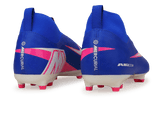 Nike Kids Zoom Mercurial Superfly 10 Academy FG/MG Racer Blue/White Rear