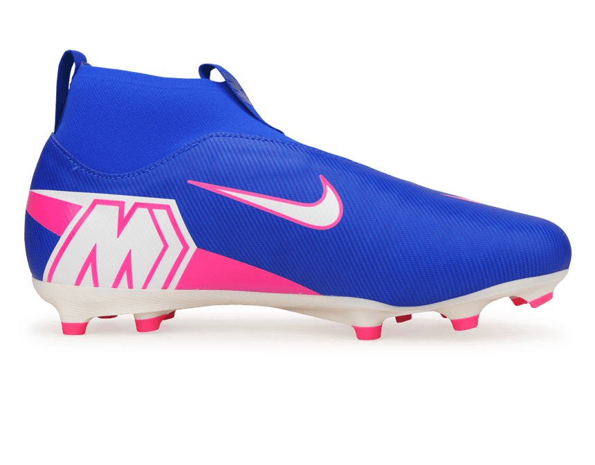 Nike Kids Zoom Mercurial Superfly 10 Academy FG/MG Racer Blue/White