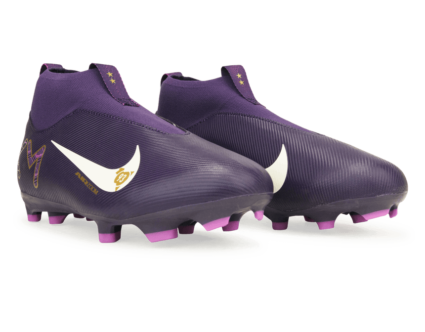 Nike Kids Zoom Mercurial Superfly 10 Academy KM FG/MG Grand Purple/Pale Ivory Together