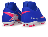 Nike Kids Zoom Mercurial Superfly 10 Club FG/MG Racer Blue/White Rear
