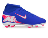Nike Kids Zoom Mercurial Superfly 10 Club FG/MG Racer Blue/White Side