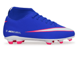 Nike Kids Zoom Mercurial Superfly 10 Club FG/MG Racer Blue/White