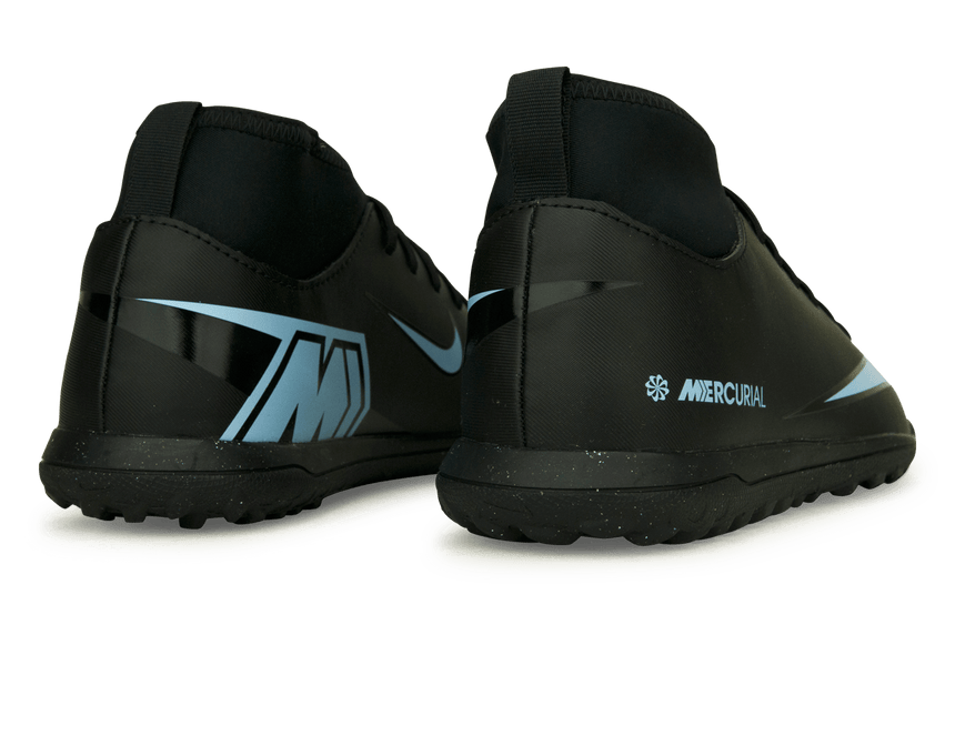Nike Kids Zoom Mercurial Superfly 10 Club TF Black/Black Rear