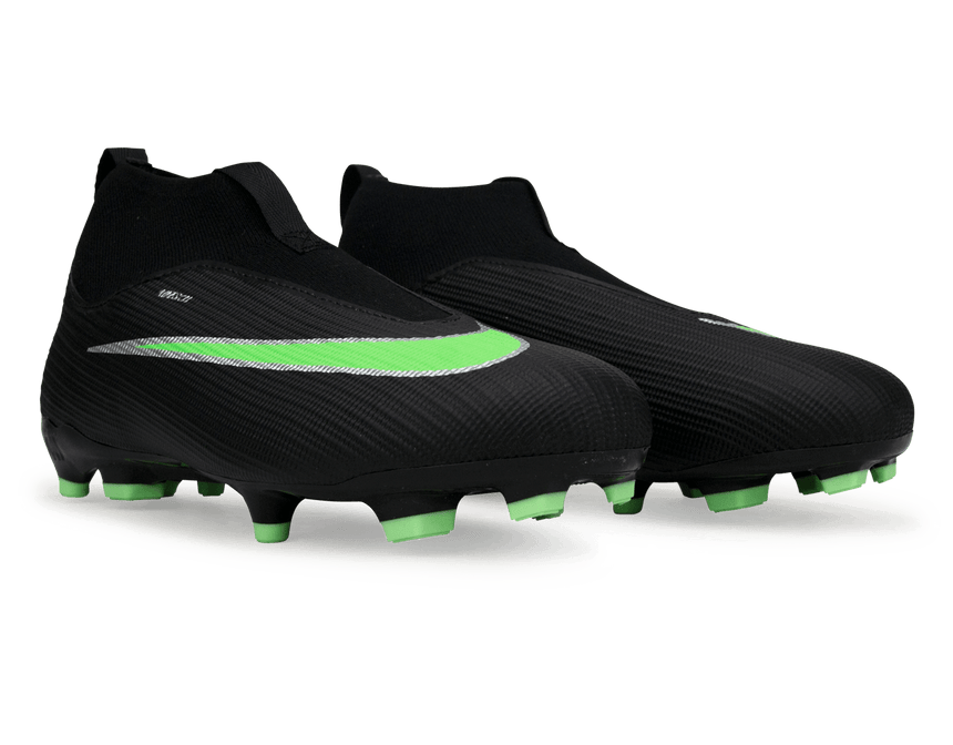Nike Kids Zoom Mercurial Superfly 11 Academy FG/MG Black/Illusion Green Pair