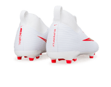 Nike Kids Zoom Mercurial Superfly 11 Academy FG/MG White/Bright Crimson Heel