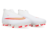 Nike Kids Zoom Mercurial Superfly 11 Academy FG/MG White/Bright Crimson Pair