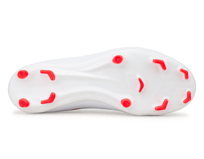Nike Kids Zoom Mercurial Superfly 11 Academy FG/MG White/Bright Crimson Bottom