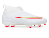 Nike Kids Zoom Mercurial Superfly 11 Academy FG/MG White/Bright Crimson
