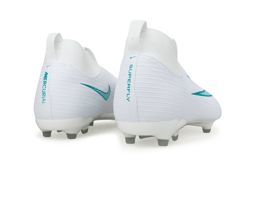 Nike Kids Zoom Mercurial Superfly 11 Academy FG/MG White/Dusty Cactus Heel