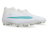 Nike Kids Zoom Mercurial Superfly 11 Academy FG/MG White/Dusty Cactus Pair