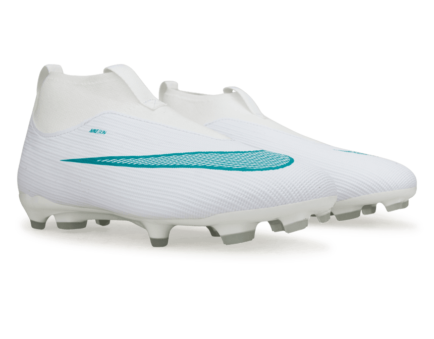 Nike Kids Zoom Mercurial Superfly 11 Academy FG/MG White/Dusty Cactus Pair
